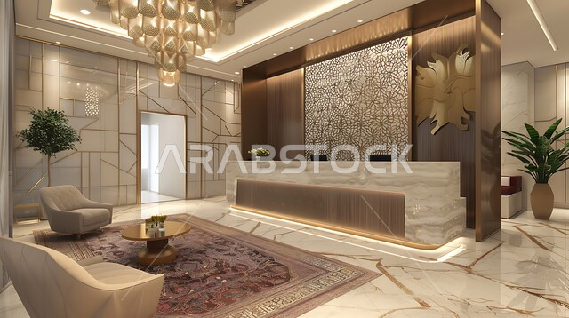 التصاميم والديكورات الداخلية للفنادق والمنتجعات الفاخرة ,لوبي اوتيل بديزاينات عصرية حديثه، مكاتب وشركات تجارية في المملكة العربية السعودية، التصميم الراقي المزحرف لمدخل و مكان الاستقبال في الفندق