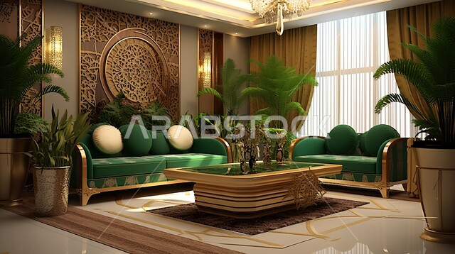 ديكورات داخلية وأثاث منزلي راقي، تصميمات متميزة للشقق والفلل السكنية في المملكة العربية السعودية، فنادق ومنتجعات فاخرة، غرفة معيشة بتصاميم عصرية، الاهتمام بنباتات الزينة الخضراء