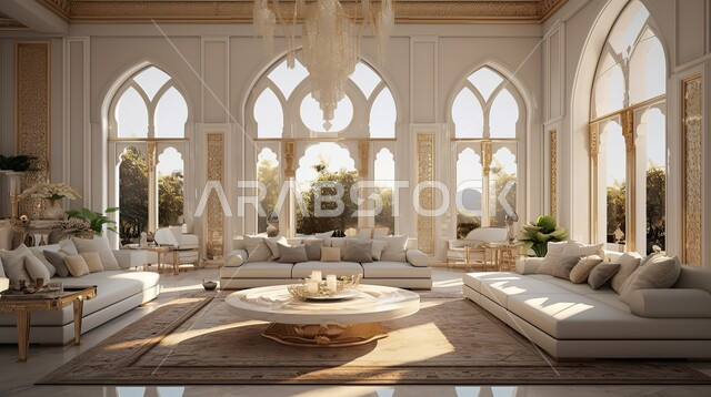 الواجهات الزجاجية المطلة على الطبيعة، ديكورات داخلية وأثاث منزلي راقي، تصميمات متميزة للشقق والفلل السكنية في المملكة العربية السعودية، فنادق ومنتجعات فاخرة، غرفة معيشة بتصاميم عصرية