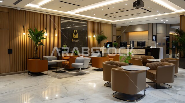 التصاميم الداخلية الفخمة لغرف مكتبية، التصميم العصري الحديث للمكاتب في الشركات السعودية,  قاعه اجتماعات واسعة مع أثاث مريح و أنيق, غرفة أعمال واسعة مجهزة بديكورات فاخرة