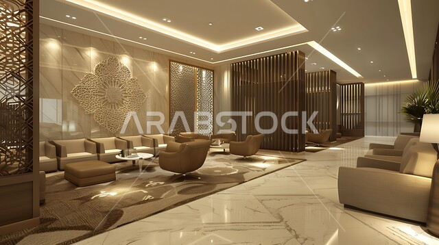 التصاميم الداخلية الفخمة لغرف مكتبية، التصميم العصري الحديث للمكاتب في الشركات السعودية,  قاعه اجتماعات واسعة مع أثاث مريح و أنيق, غرفة أعمال واسعة مجهزة بديكورات فاخرة