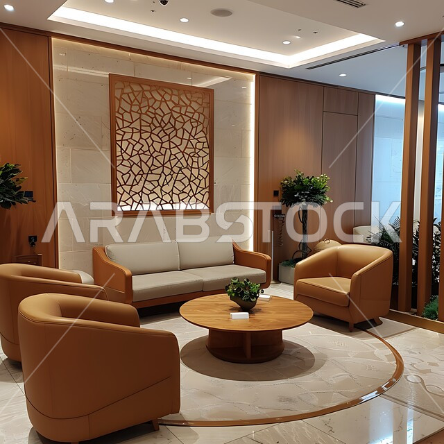 غرفة أعمال واسعة مجهزة بديكورات فاخرة,غرف مكتبية بتصاميم داخلية فخمة، التصميم العصري الحديث للمكاتب في الشركات السعودية,  قاعه اجتماعات واسعة مع أثاث مريح و أنيق