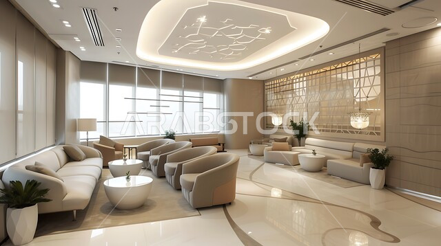 التصاميم الحديثة والمتطورة, الديكورات الداخلية للفنادق الفاخرة في المملكة العربية السعودية, غرفة استقبال بألوان راقية, التصميم المتطور للمنشآت والمباني العصرية, الأثاث الفاخر للأماكن السياحية, الواجهات الزجاجية الضخمة