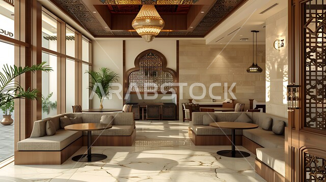 Interest in home ornamental plants, windows and glass facades overlooking nature, interior designs for living rooms in a modern style, a living room with luxurious white home furniture, elegant interior decoration for villas and residential apartments in the Kingdom of Saudi Arabia