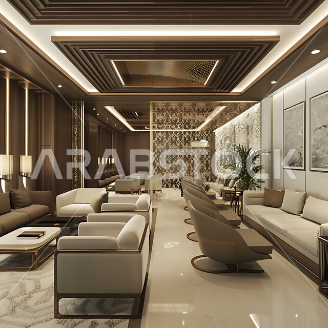  التصميم المتطور للمنشآت والمباني العصرية, غرفة استقبال بألوان راقية, الأثاث الفاخر للأماكن السياحية, التصاميم الحديثة والمتطورة, الديكورات الداخلية للفنادق الفاخرة في المملكة العربية السعودية, الواجهات الزجاجية الضخمة