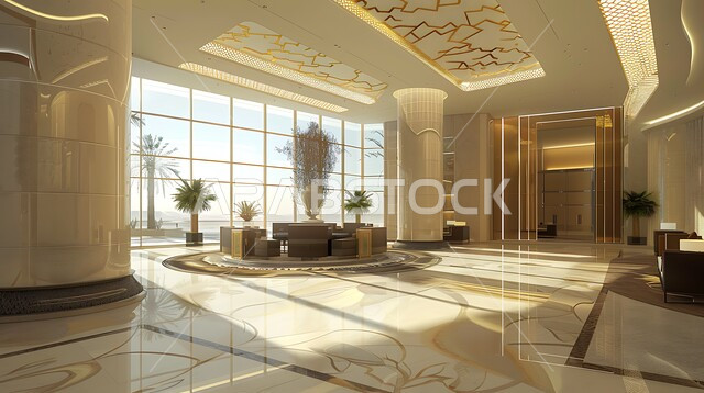 التصاميم والديكورات الداخلية للفنادق والمنتجعات الفاخرة ,التصميم الراقي لردهة ومدخل الاستقبال في الفندق، مكاتب وشركات تجارية في المملكة العربية السعودية، لوبي اوتيل بديزاينات عصرية حديثه