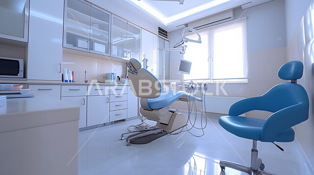 استخدام التقنيه والتكنولوجيا في العلاج والطب الحديث في المستشفيات الذكية في المستقبل، التصاميم الحديثة العصرية للمشافي ,فحص وتشخيص المرضى في المستشفى، سرير إلكتروني طبي كهربائي للمريض، حجره مجهزه بالأدوات والأجهزة المتطورة