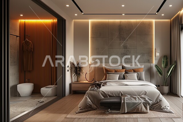 المنتجعات والفنادق المصممة بالطرق الحديثة، فن الهندسة المعمارية والديكور، سرير ووسائد مريحة، أثاث منزلي راقي وأنيق، تصميم داخلي لغرفة نوم بأسلوب حديث، فلل وشقق سكنية بديكورات متطورة، غرف بتصاميم داخلية عصرية فاخرة، إكسسوارات وتحف عصرية