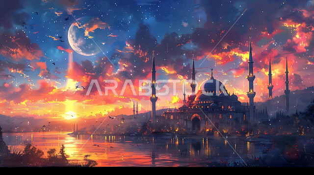  الديكورات والتصاميم الهندسية المعمارية لبناء المساجد في المملكة العربية السعودية، معالم وأماكن اسلامية مقدسة، المآذن والقبب على الطراز الإسلامي العصري الحديث، التقرب إلى الله تعالى بالعبادة