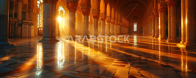 Architectural engineering art, Islamic architectural designs, Sheikh Zayed Grand Mosque in the Emirate of Abu Dhabi in the United Arab Emirates, Islamic landmarks and holy places, minarets and domes in the modern Islamic style, getting closer to God Almighty through worship