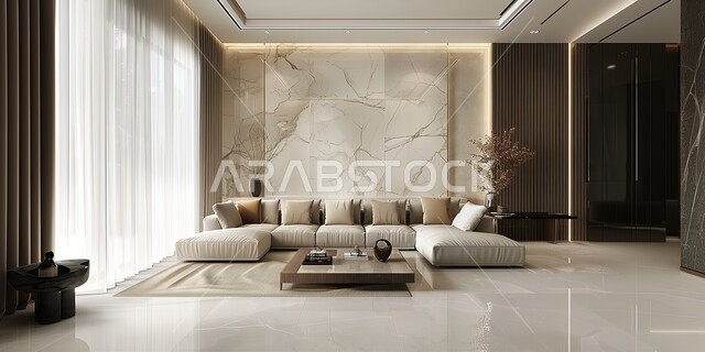 Residential apartments and villas in Saudi Arabia, elegant interior designs, modern and luxurious living rooms, antiques, accessories and upscale home furniture.