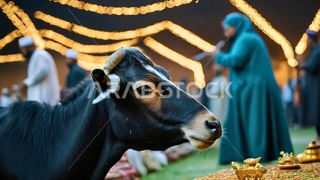  سوق الأغنام والخرفان, الاعياد و المناسبات الدينية, الاهتمام في تربية المواشي في المملكة العربية السعودية, صورة مقربة لحيوان الماعز في إحدى المزارع, أضاحي العيد المبارك, محميات طبيعية لرعاية الثدييات