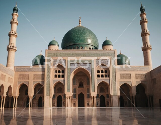 ديكورات وتصاميم متميزة على الطراز الاسلامي للقبب والمآذن، الفن الهندسي المعماري المتميز للمساجد، مفهوم العبادة والتقرب إلى الله، نداء المسلمين لآداء الفرائض والصلوات، خلفيات دينية رمضانية