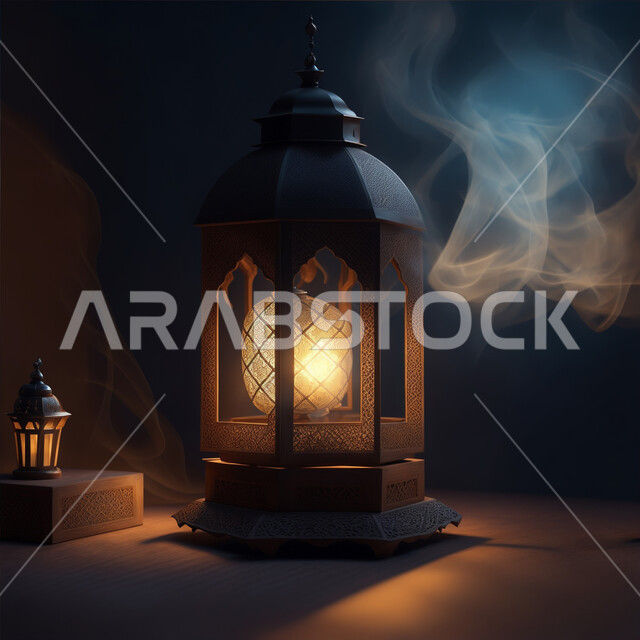 الأعياد والمناسبات الدينية الاسلامية، الاكسسوارات والتحف على الطراز الاسلامي، فانوس عربي معدني مزخرف مضيئ، الأجواء الرمضانية الروحانية, ديكورات وتصاميم متميزة لزينة وإضاءة شهر الخير، استقبال شهر رمضان المبارك