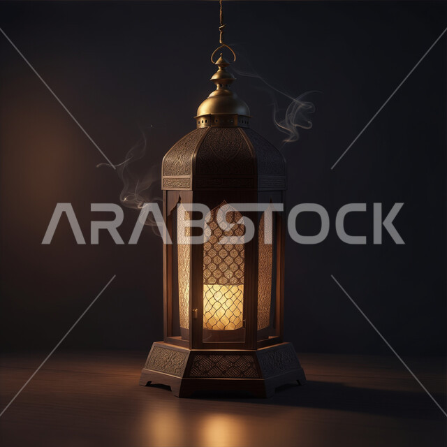 العادات والتقاليد العربية لزينة رمضان المبارك، التهنئة بمناسبة الأعياد الإسلامية، البهجة بقدوم شهر الخير والبركة، فانوس معدني مزخرف مضيئ، الأجواء الروحانية الرمضانية، تحف وديكورات واكسسوارات المناسبات الدينية