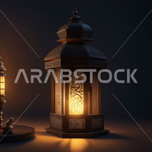 ديكورات وأنوار وزينة المناسبات الاسلامية والدينية، الأجواء الرمضانية الروحانية، فانوس عربي معدني مزخرف مضيء، فوانيس اسلامية وتحف تقليدية للاستعداد لقدوم شهر الخير، استقبال شهر رمضان المبارك