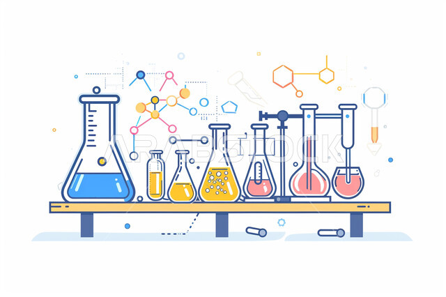  القيام بالدراسات والتفاعلات الكيميائية في المختبر، مفهوم تطور البحث العلمي، مختبرات الفحوصات الطبية والتحاليل، معمل الصناعات الدوائية، إجراء التجارب والبحوث العلمية عبر التكنولوجيا الحيوية، خلفية بيضاء