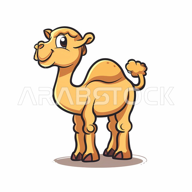 وسائل التنقل في الزمن القديم، اضحية وقربان عيد الأضحى المبارك, رسومات توضيحية ثلاثية الابعاد لحيوان الجمل اللطيف, الاهتمام والرعاية بالمواشي والحيوانات الثدية, أفلام ومسلسلات كرتونية للأطفال، خلفية بيضاء