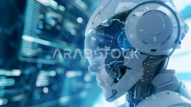  سايبورغ رجل آلي متطور ذكي, تحقيق الثورة الصناعية،  الابتكار والعلوم وتكنولوجيا الذكاء الاصطناعي, رؤية مستقبلية سعودية 2030، التطور التكنولوجي على كوكب الأرض، تصاميم ثلاثية الأبعاد للروبوتات المستقبلية