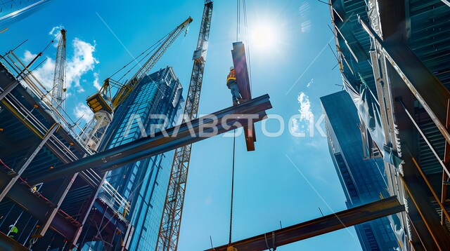 التطور المعماري والحضاري في المملكة العربية السعودية، تشييد المباني والمشاريع الضخمة، مفهوم تحسين البنية التحتية للبلاد، أعمال البناء والمقاولات والتطوير العقاري، إنشاء الأساسات والهياكل للمشروعات السكنية والمصانع