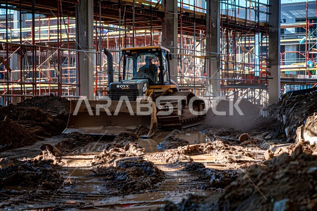 التطور المعماري والحضاري في المملكة العربية السعودية، تشييد المباني والمشاريع الضخمة، مفهوم تحسين البنية التحتية للبلاد، أعمال البناء والمقاولات والتطوير العقاري، إنشاء الأساسات والهياكل للمشروعات السكنية والمصانع