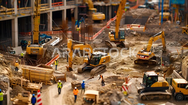 إنشاء الأساسات والهياكل للمشروعات السكنية والمصانع، التطور المعماري والحضاري في المملكة العربية السعودية، تشييد المباني والمشاريع الضخمة، مفهوم تحسين البنية التحتية للبلاد، أعمال البناء والمقاولات والتطوير العقاري