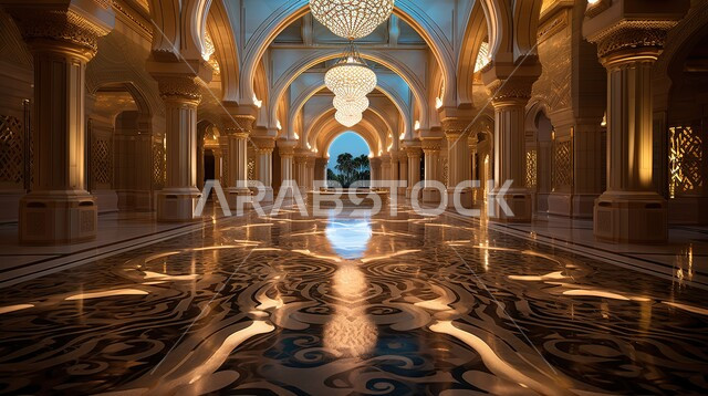 الفن الهندسي المعماري المعاصر في بناء وتصميم الفندق من الداخل, الأماكن والمعالم السياحية المشهورة في الامارات العربية المتحدة, قصر الإمارات في أبو ظبي, المنتجعات والفنادق الفاخرة في الخليج العربي