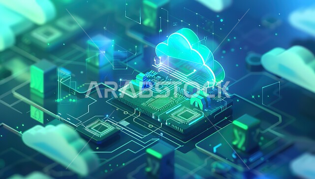 رسومات واشكال ثلاثية الابعاد، نظام الأمن السيبراني و الحوسبة السحابية، الذكاء الإصطناعي والتطور الرقمي، تخزين البيانات والمعلومات، تطور التقنية والتكنولوجيا الرقمية، تكنولوجيا المستقبل المتطور