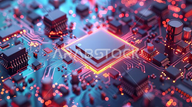 نظام الأمن السيبراني و الحوسبة السحابية، اشكال ورسومات ثلاثية الابعاد، الذكاء الإصطناعي والتطور الرقمي، تخزين البيانات والمعلومات، تطور التقنية والتكنولوجيا الرقمية، تكنولوجيا المستقبل المتطور