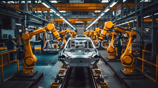 الاعتماد على التشغيل الآلي في معامل ومصانع المملكة العربية السعودية، استخدام روبوتات متطورة في انتاج وتصنيع السيارات الحديثة، علوم و تكنولوجيا الذكاء الاصطناعي في المجال الهندسي، تحقيق الثورة الصناعية، رؤية سعودية مستقبلية 2030