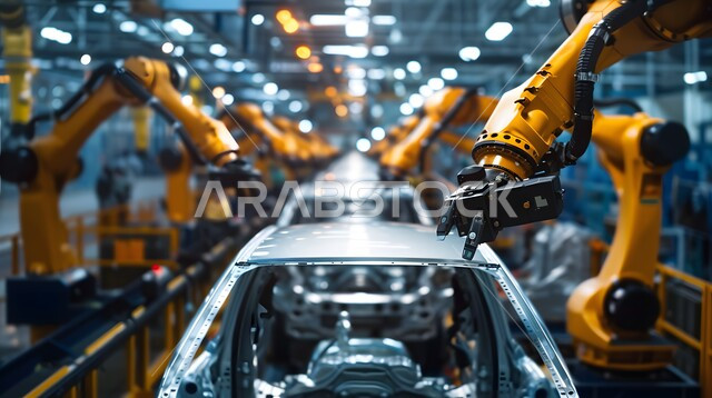 علوم و تكنولوجيا الذكاء الاصطناعي في المجال الهندسي، التشغيل الآلي في معامل ومصانع المملكة العربية السعودية، استخدام روبوتات متطورة في انتاج وتصنيع السيارات الحديثة، تحقيق الثورة الصناعية، رؤية سعودية مستقبلية 2030