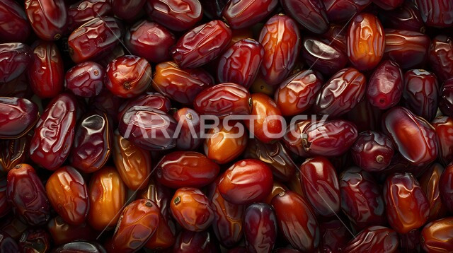 وجبة ذات قيمة غذائية عالية، أنواع التمور الفاخرة في المملكة العربية السعودية، ضيافة رمضانية تقليدية، صورة مقربة لحبات التمر السكري الطازجة، ثمار ومحاصيل زراعية محلية وطنية