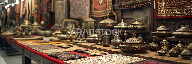 الحرف والمهن الشعبية في السعودية, الصناعات اليدوية  التقليدية، التراث الثقافي السعودي الغني, تحف وقطع نحاسية مزخرفة, أسواق لبيع الأعمال الأثرية الأصيلة, منتجات تعبر عن تاريخ المملكة العريق