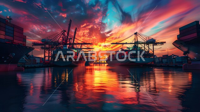 بيع وتجارة السلع والمنتجات المحلية عبر السفن في البحار، ميناء شحن البضائع و الحاويات التجارية،  استلام ونقل كونتينرات التخزين عبر الاقتصاد البحري, تصدير وإستيراد البضاعة في السعودية من خلال استخدام الوسائل المتطورة الحديثه