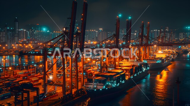 تصدير وإستيراد البضاعة في السعودية من خلال استخدام الوسائل المتطورة الحديثه، بيع وتجارة السلع والمنتجات المحلية عبر السفن في البحار، ميناء شحن البضائع و الحاويات التجارية، استلام ونقل كونتينرات التخزين عبر الاقتصاد البحري