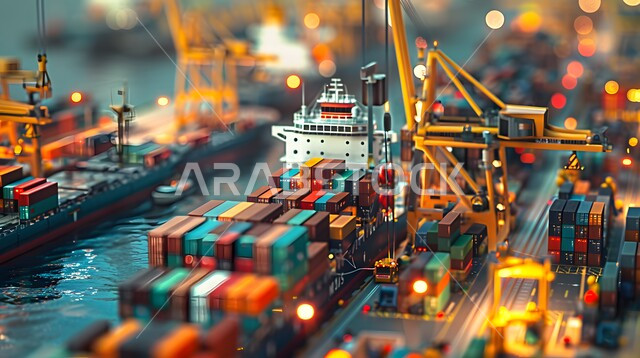 ميناء شحن البضائع و الحاويات التجارية، نقل و استلام كونتينرات التخزين عبر الاقتصاد البحري، استيراد و تصدير البضاعة في السعودية من خلال استخدام الوسائل المتطورة الحديثه، بيع وتجارة السلع والمنتجات المحلية عبر السفن في البحار