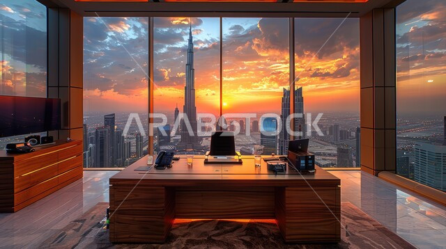 Large glass front for office, modern contemporary design for Saudi corporate offices, upscale interior designs and decorations with luxurious and comfortable furniture for office rooms, advanced architectural engineering art, reading and sitting room