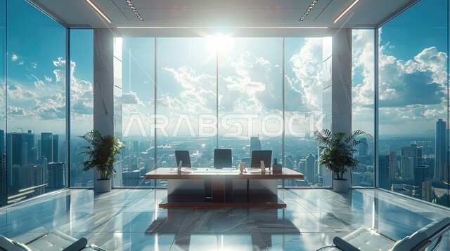  غرف مكتبية بتصاميم داخلية وديكورات راقية مع اثاث فاخر ومريح، الفن الهندسي المعماري المتطور، غرف القراءة والجلوس، مكتب عمل بواجهه زجاجية كبيرة، تصميم عصري حديث لمكاتب الشركات السعودية