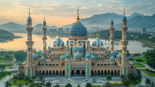 الديكورات والتصاميم الهندسية المعمارية لبناء المساجد في المملكة العربية السعودية، معالم وأماكن اسلامية مقدسة، المآذن والقبب على الطراز الإسلامي العصري الحديث، مفهوم العبادة والتقرب إلى الله تعالى، مسجد عريق محاط بالطبيعة