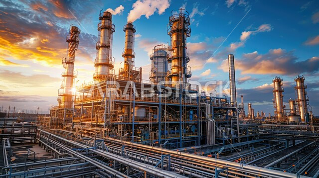  مستودعات ضخمة و كبيرة، هندسات ومعدات صناعية، صناعات ومشاريع بيتروكيماوية، خطوط الأنابيب والكابلات الفولاذية، مصنع تكرير النفط والغاز في المنطقة الصناعية، مصانع ومعامل في المملكة العربية السعودية