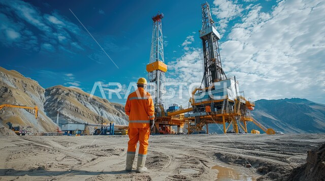 Working in the field of petrochemical industries and projects, steel pipelines and cables, the concept of gas productivity in the Kingdom of Saudi Arabia, following up on the progress of work in factories and plants, a group of Saudi Gulf Arab engineers working in an oil and gas refining plant