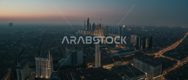 رؤية مستقبلية سعودية 2030، مفهوم تطوير وتحسين البنية التحتية، منظر تخيلي مستقبلي للتقدم و النمو العمراني ,الفنون و التصاميم الهندسية المعمارية الحديثة لناطحات السحاب في المملكة، الأبراج والمباني والمنشآت التجارية المضيئة