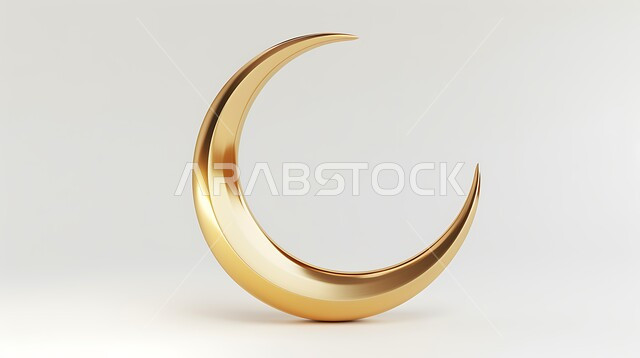  أجواء اسلامية رمضانية روحانية, التصاميم الراقية للتحف والهلال المضاء والفوانيس المزخرفة, زينة وأكسسورات الأعياد والمناسبات الدينية, احتفال المسلمين بقدوم شهر رمضان المبارك، خلفية بيضاء