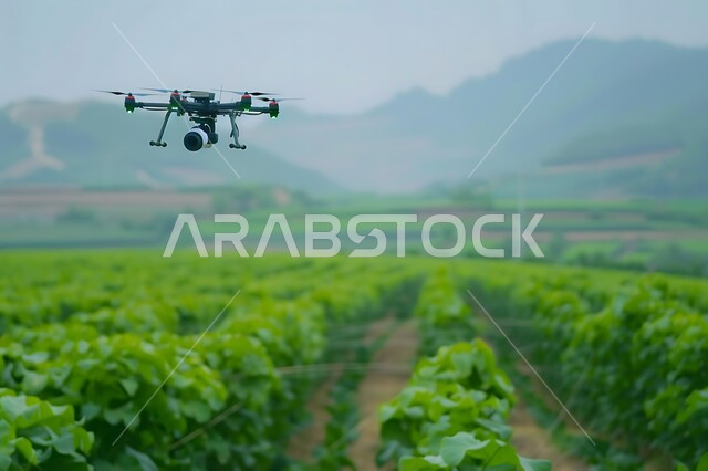 طائرة درون لسقي الاراضي الزراعيه والحقول الخضراء, زيادة انتاج وجودة المحاصيل الزراعيه, آلات واجهزه متطوره، أساليب الري المتقدمة في المملكة العربية السعودية، تطور التقنيه والتكنولوجيا الحديثه في الري وسقي المزروعات