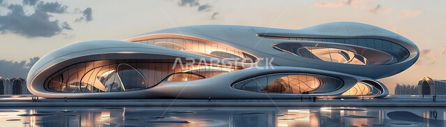 Modern designs and decorations for facilities and towers, urban growth and development in Saudi Arabia, architectural engineering art for famous buildings and skyscrapers in the Kingdom.