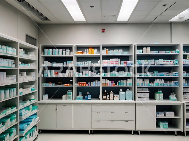 مركز أبحاث سعودي عصري  في المملكة العربية السعودية, تقديم الرعاية الصحية والوصفات الطبية، جرد وفحص مخزون الأدوية والمستلزمات الطبية داخل الصيدلية، تقدم التكنولوجيا الحيوية في المختبرات العلمية