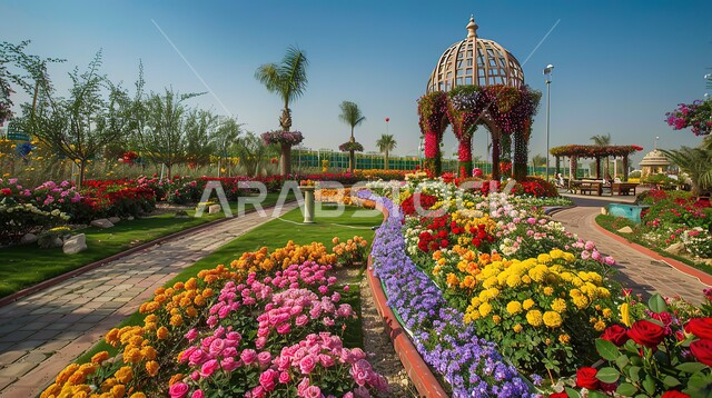 الهندسة الزراعية المتميزة في الإمارات العربية المتحدة، الاهتمام بزراعة الازهار والورود في الحدائق العامة، معالم سياحية ترفيهية مشهورة، قضاء اوقات ممتعة في التنزه، حديقة دبي المعجزة