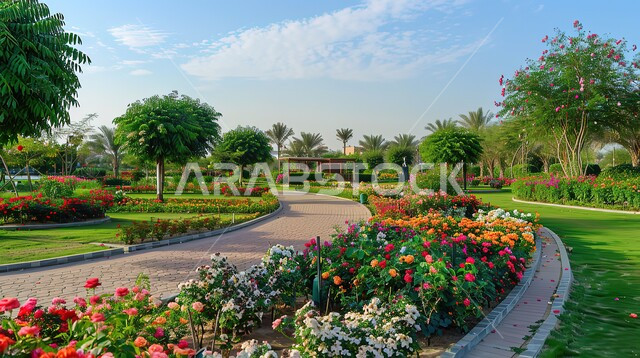 الهندسة الزراعية المتميزة في الإمارات العربية المتحدة، الاهتمام بزراعة الازهار والورود في الحدائق العامة، معالم سياحية ترفيهية مشهورة، قضاء اوقات ممتعة في التنزه، حديقة دبي المعجزة
