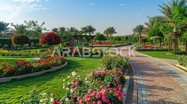 الاهتمام بزراعة الازهار والورود في الحدائق العامة، الهندسة الزراعية المتميزة في الإمارات العربية المتحدة، معالم سياحية ترفيهية مشهورة، قضاء اوقات ممتعة في التنزه، حديقة دبي المعجزة