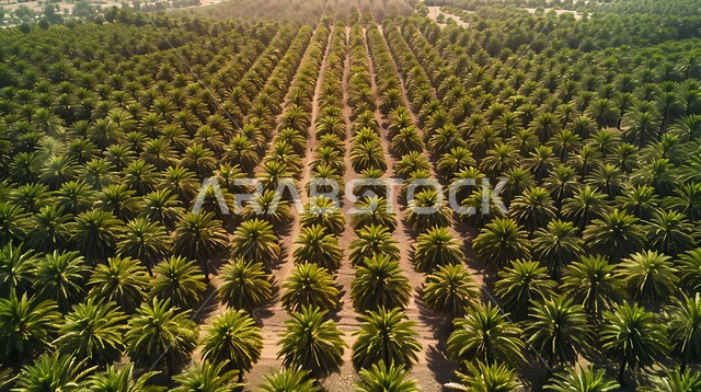 التربة السعودية الخصبة، الحقول والأراضي الخضراء في وقت النهار، موسم حصاد النخيل داخل المحميات الطبيعية الزراعية، مزارع وأراضي انتاج التمور في المملكة العربية السعودية